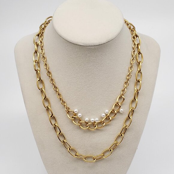 Jewelry - Brand New Fashion Trendy Paperclip Stainless Steel Necklace